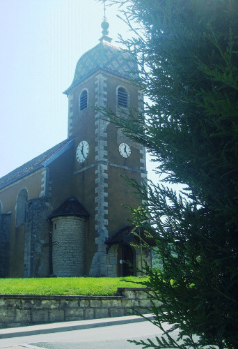 Le clocher de Pouligney, photo E. Gentil-Piquet