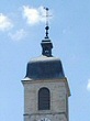 Photo du clocher de l'église de Fahy (Suisse)